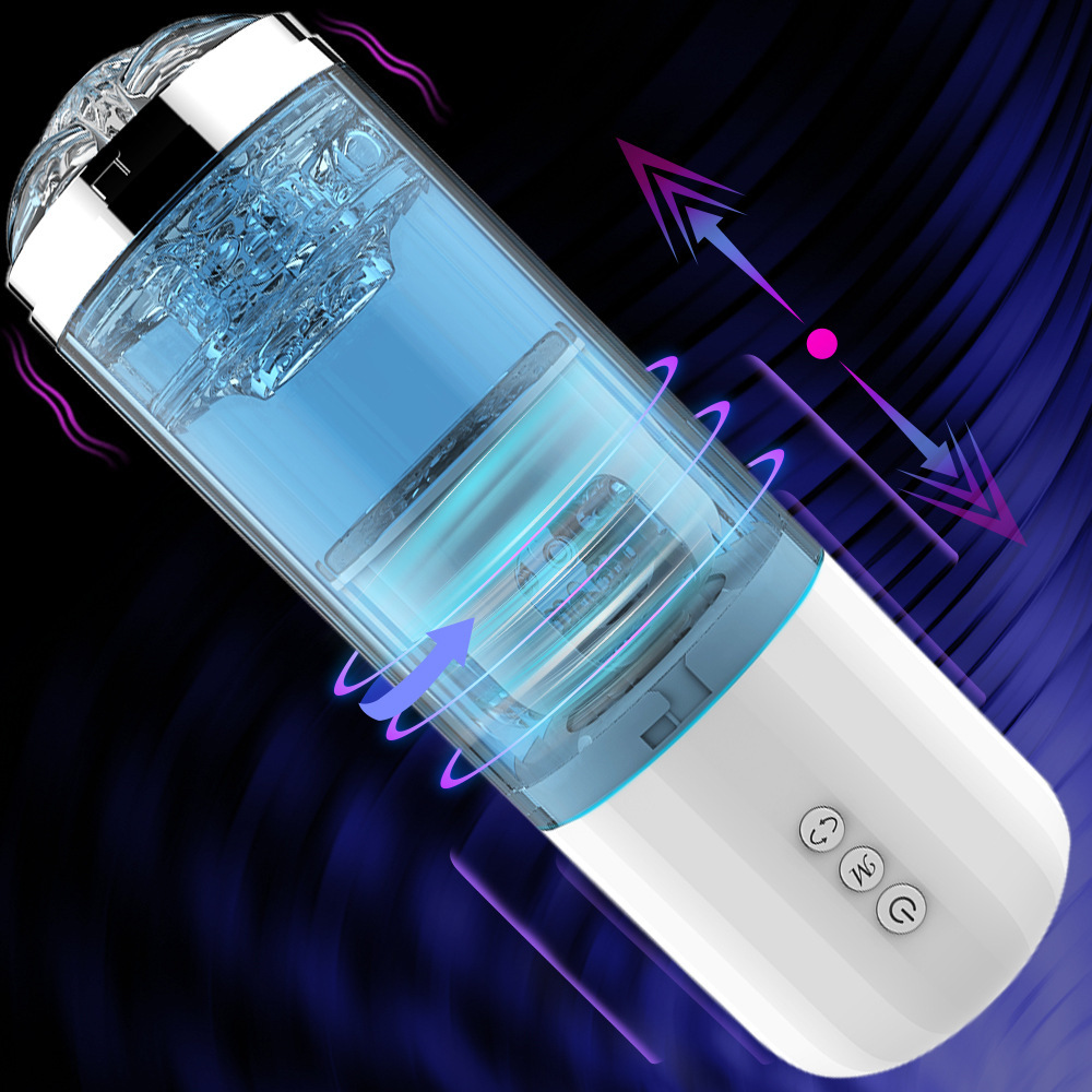 Cyclone Airplane Cup Electric male stretchable masturbation device, 10-frequency impact male exercise device, adult interest full figure