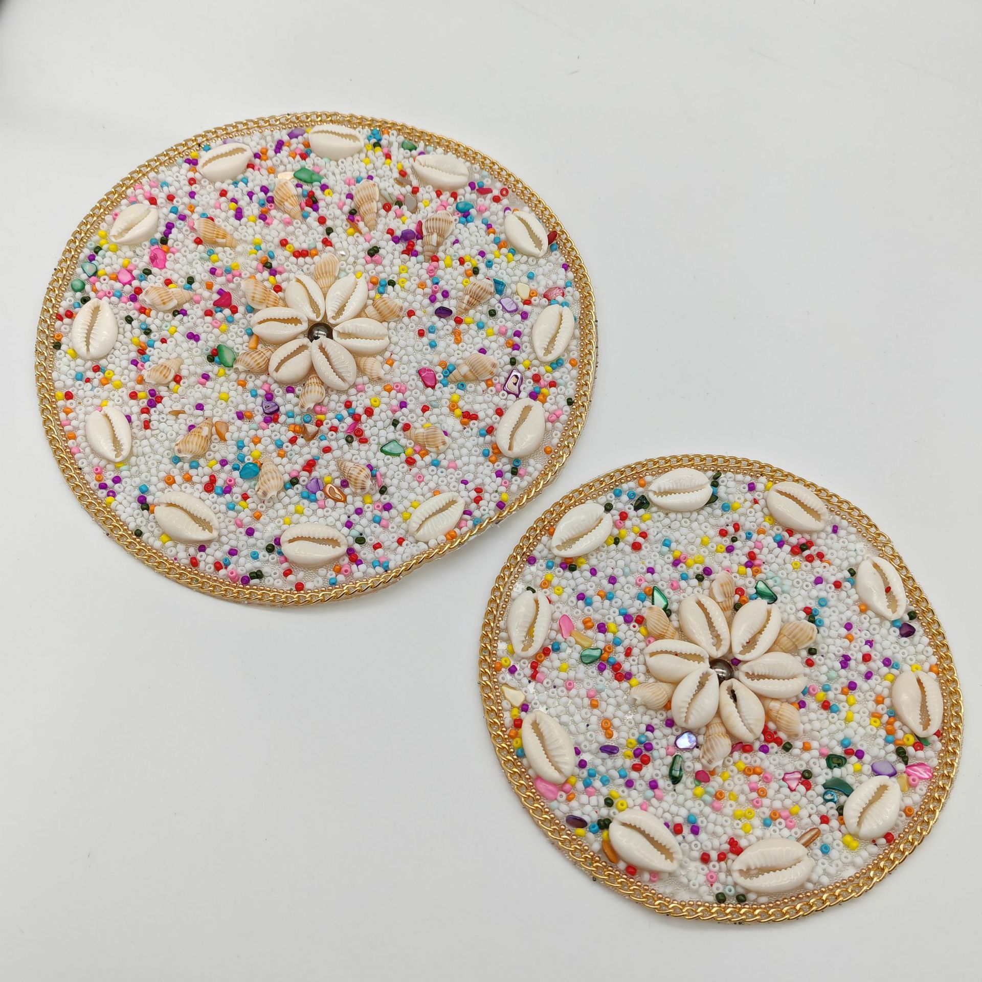 Manufacturers Direct Sales Shell Round Bag Accessories Eye Diy Accessories Self-Adhesive Back Adhesive Is Not Easy To Fall Off details Picture