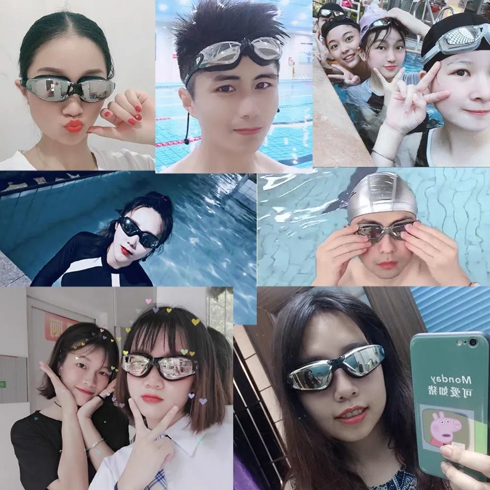 Manufacturers Direct Hd Waterproof And Anti-Fog Men And Women Electroplating Diving Goggles Swimming Cap Set Swimming Eye Glasses Free Shipping Application Scenario