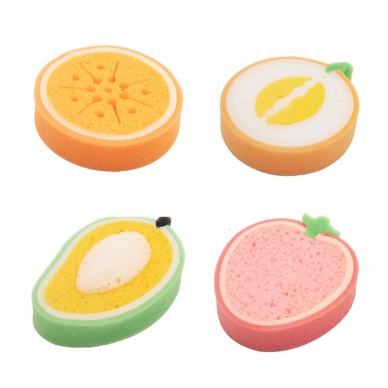 Kitchen Products Creative Magic Wipe Cartoon Fruit Thickened Sponge Wipe Decontamination Cleaning Brush Pot Dishwashing Sponge Bath Foam Sponge Item Picture