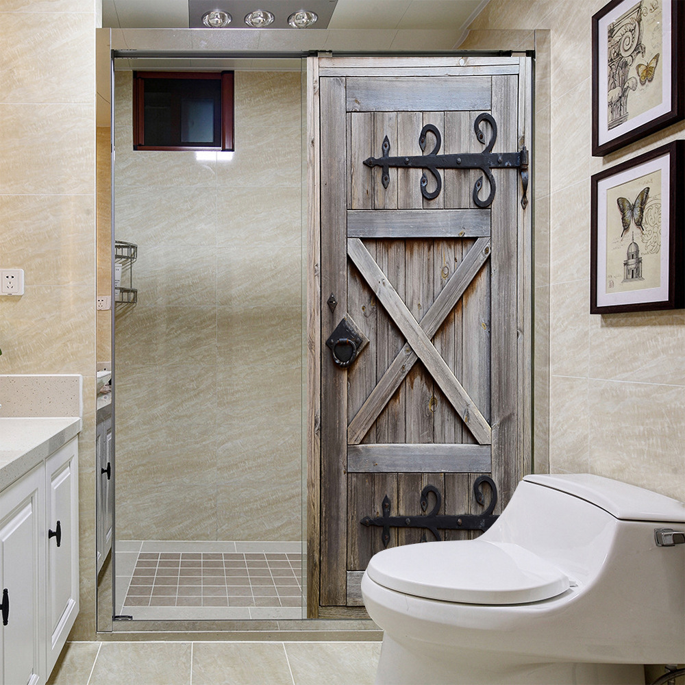 尚易创意翻新玄关PVC防水门贴衣柜卧室自粘厨房冰箱贴PVC贴纸批发详情29