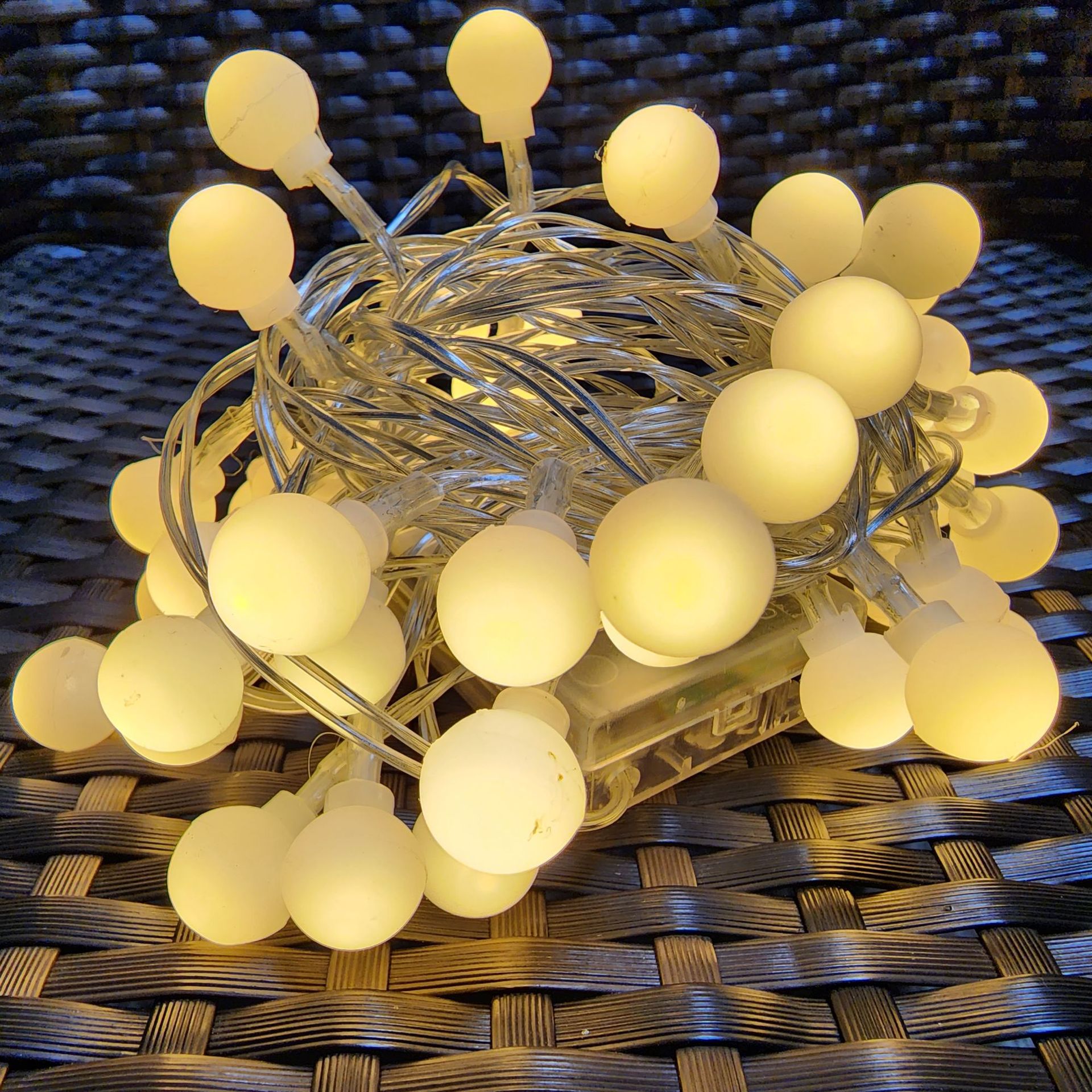 Bedroom Atmosphere Light Wedding Decoration Light String Led Solar Cherry Blossom Light Bubble Ball Frosted Small Round Ball Light String details Picture