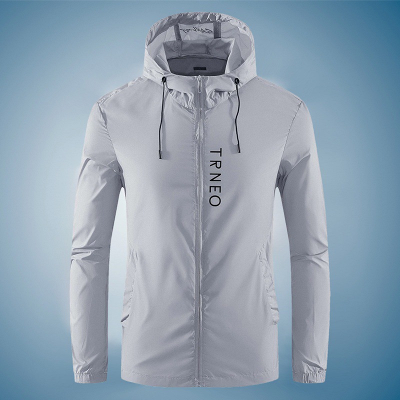 Summer Outdoor Sunscreen Clothing Men And Women Skin Trench Coat Breathable Cool Long Sleeve Anti-Ultraviolet Protective Clothing Specification drawing