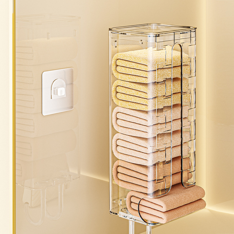 Wall-mounted sock storage box, no need for drilling, hanging type, dormitory household wardrobe, side, underwear and stockings organization wonder Application Scenario