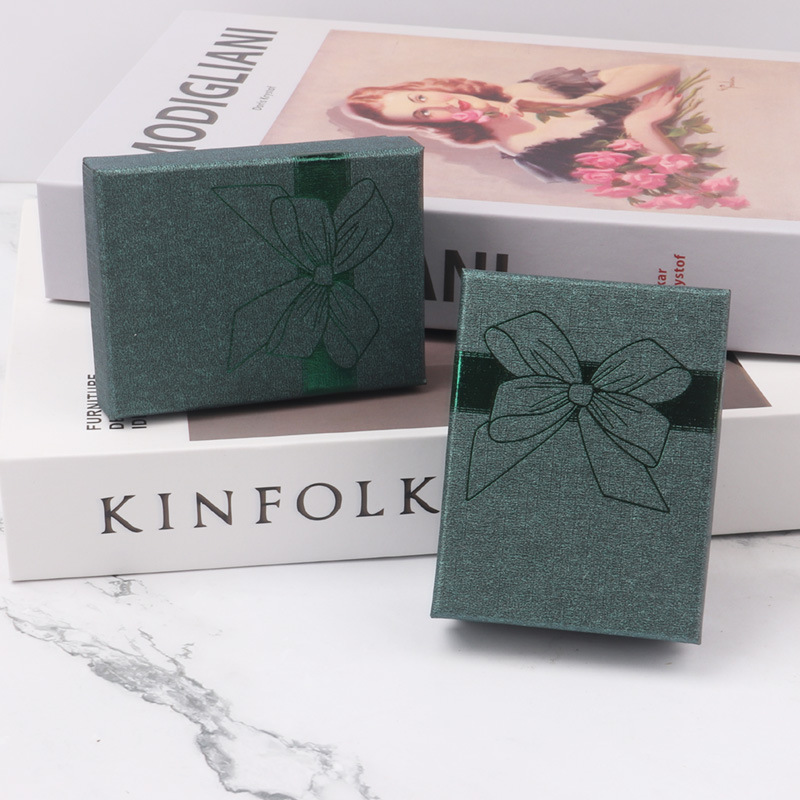 Paper Necklace Earrings Display Storage Box Night Market Gift Box Earrings Earrings Jewelry Storage Specification drawing