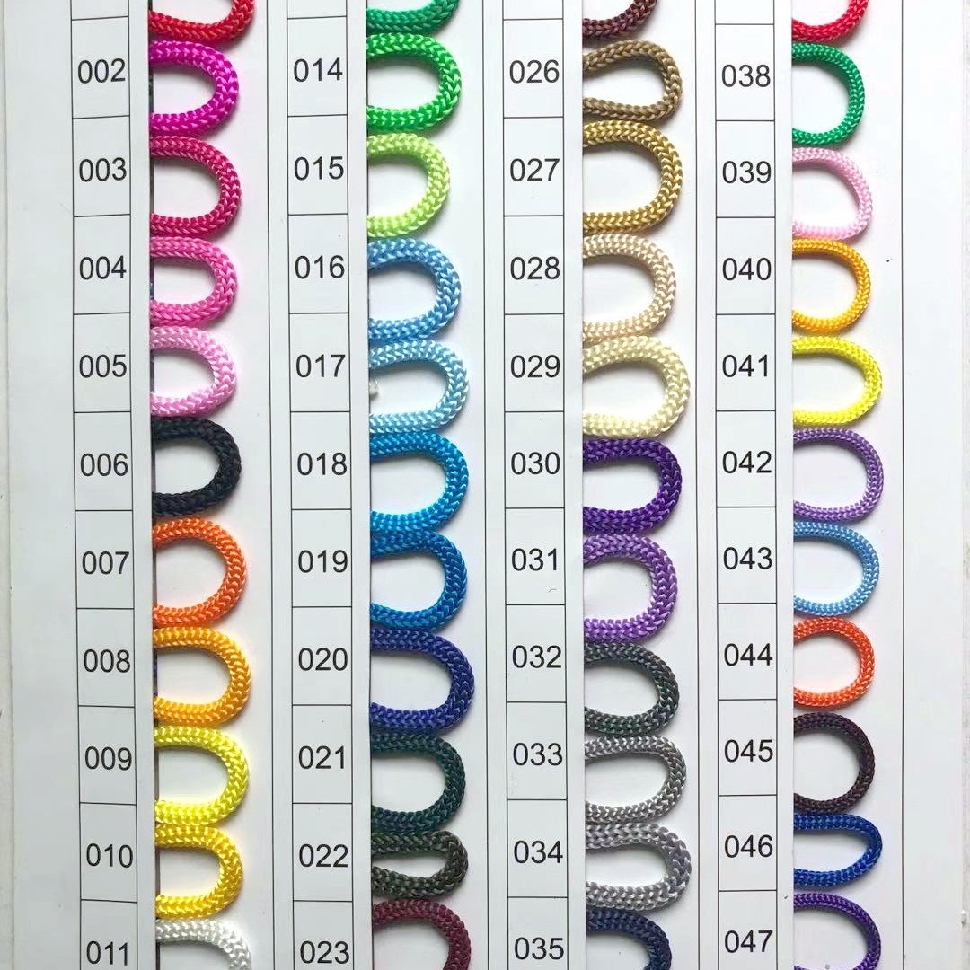 3456毫米手提绳柔软彩色绳子空心编织绳打包带子钩针束口绳白底实物图