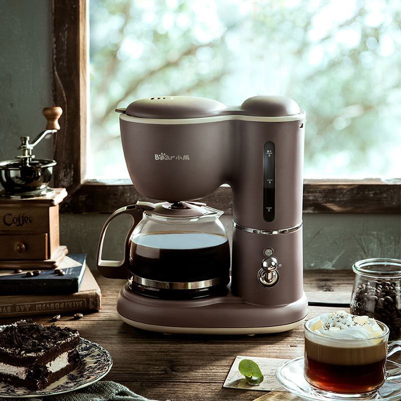 Bear/ BEAR KFJ-A06Q1 Coffee machine drip filter type household small multi-functional mini glass teapot full figure
