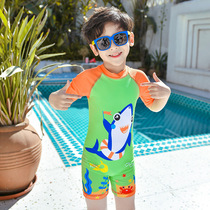 Children's swimsuit boy big boy new 2022 boy quick dry swimsuit baby sun protection swimming equipment