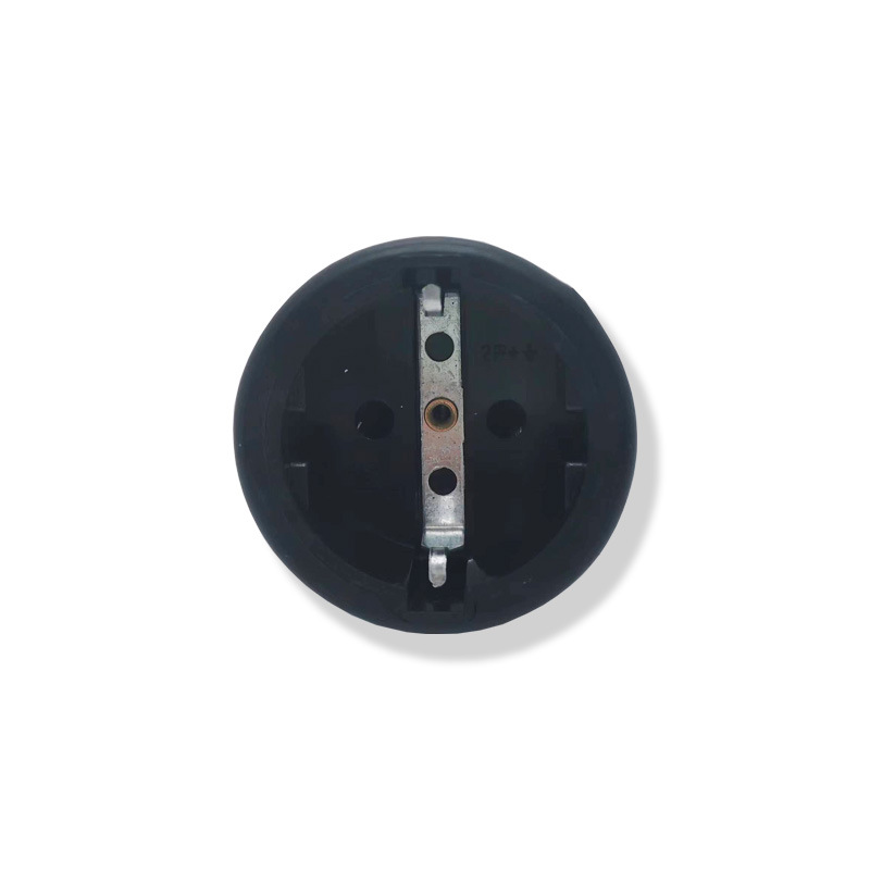 Factory Direct Sales European Standard German Standard British Standard Home Industrial Wiring Round Pin Round Core Assembly Plug Cross-Border Foreign Trade Specification drawing