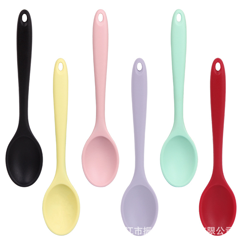 Food Grade Silicone Spoon Silicone Tight Spoon Silicone Colander Tableware Small Tight More Seasoning Spoon Kitchen Tools Application Scenario