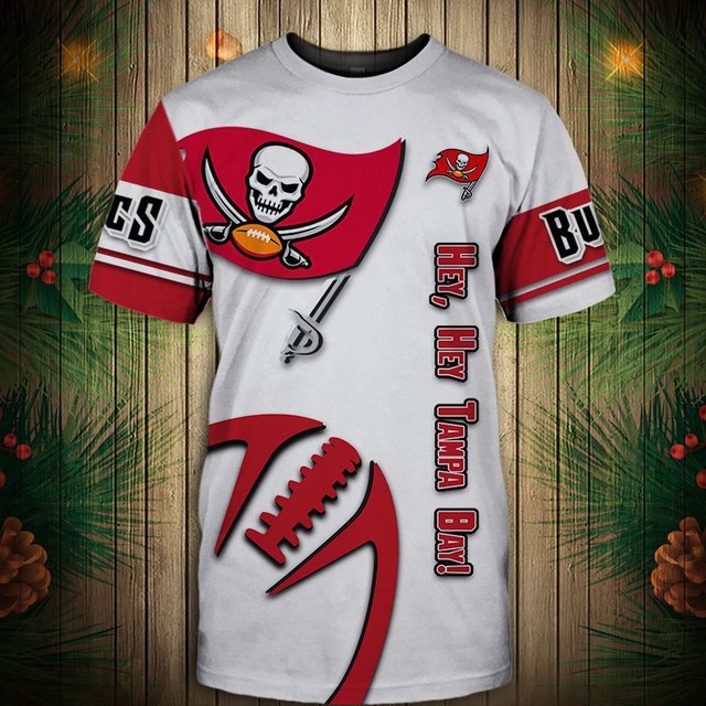 The original factory of the new series of 3D digital printed round-neck football team T-shirts for the independent station NFL short-sleeved men Application Scenario