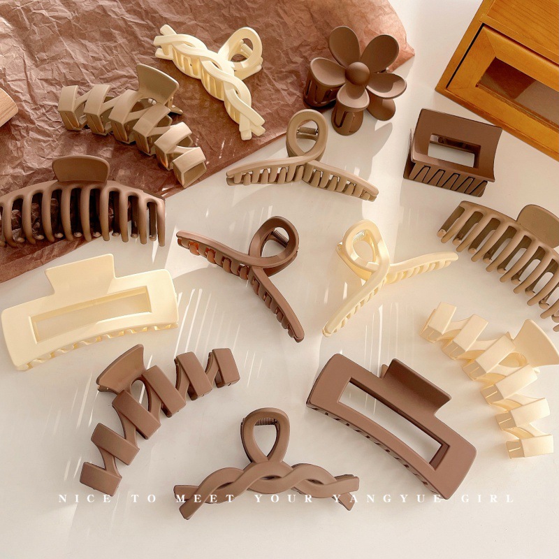 New internet-famous grappling clips, elegant and stylish shark clips, large back head hair clips, Korean-style clips, wholesale hair clips, hair accessories details Picture