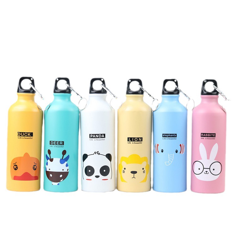 Aluminum Sports Kettle Cartoon Korean Children's Cup Gift Cup Animal Creative Cup Advertising Promotion Can Be Printed Item Picture