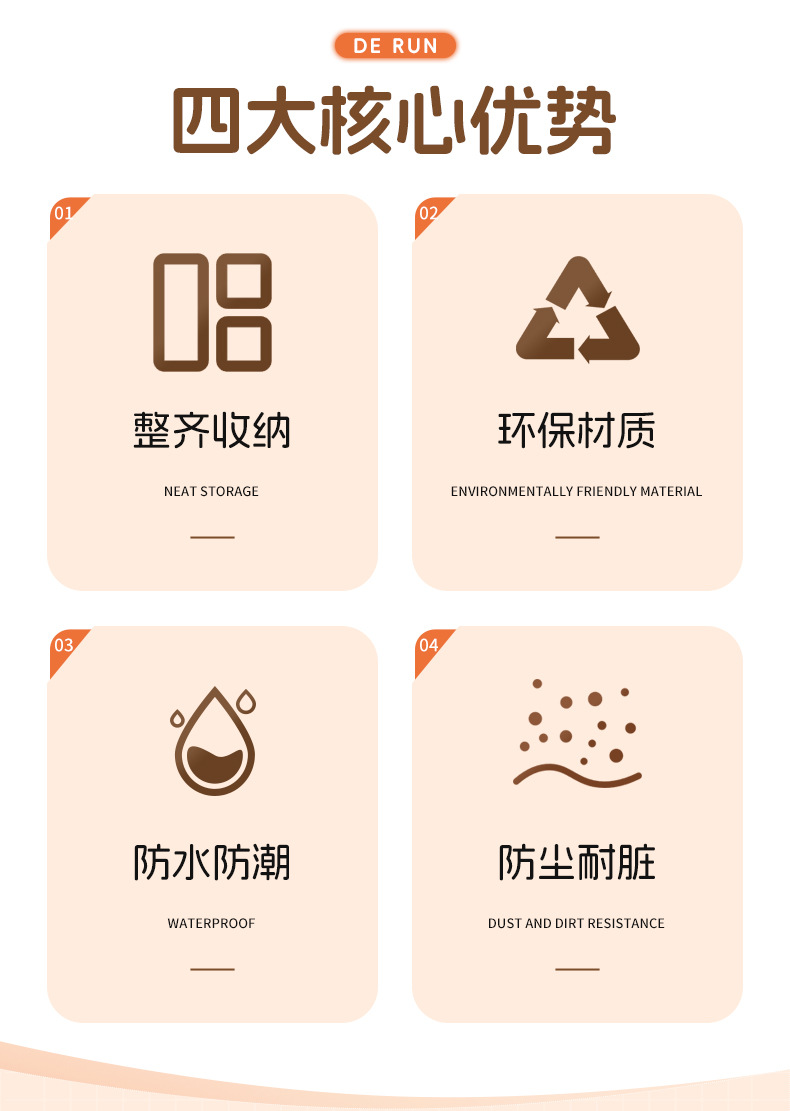 衣服防尘罩挂式家用全封闭挂衣袋防尘袋羽绒服大衣挂衣罩西服套子详情40
