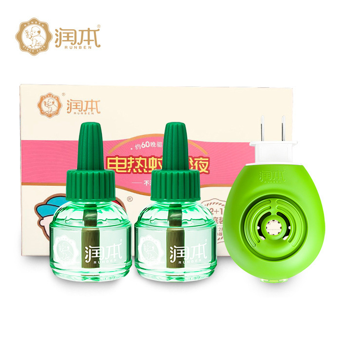 Runben Baby Odorless Electric Mosquito Repellent Liquid Water Set/Mosquito Repellent Liquid 2+1 Set details Picture