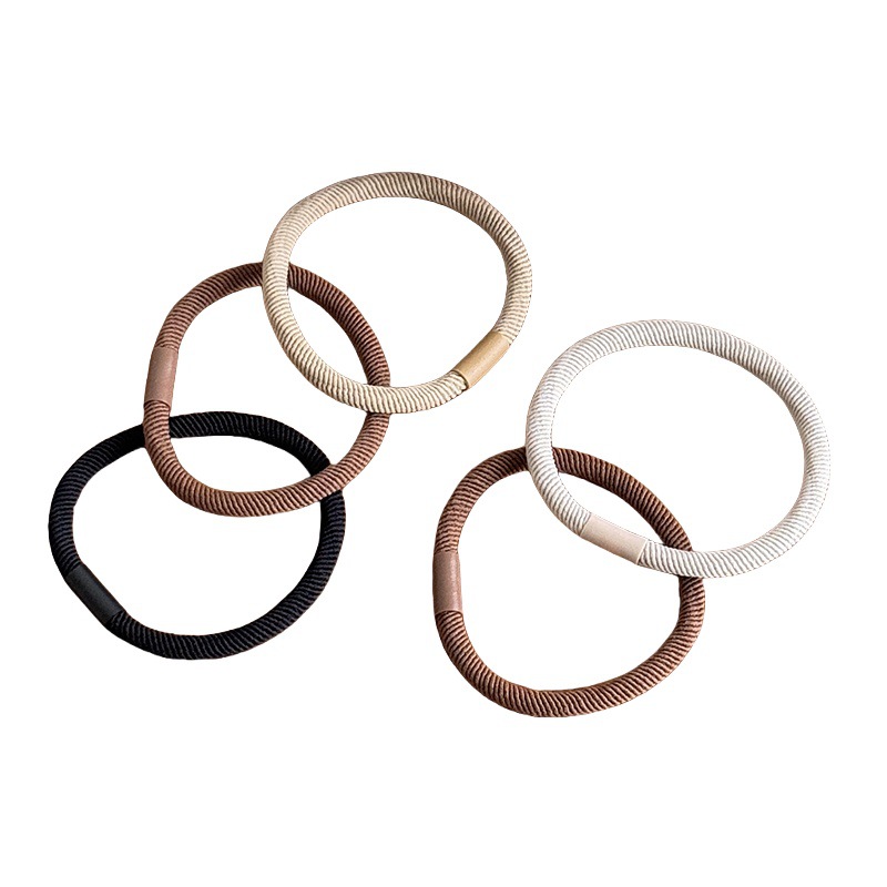 Wholesale Korean-style hair bands, high-elasticity rubber bands, thickened hair ties, women's hair ties, simple Korean-style hair ties and hair accessories Item Picture
