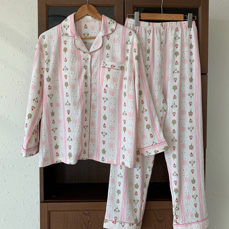 女士家居服实物图