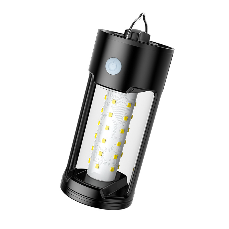 Cross-border outdoor multi-functional camping lamp, No. 7 battery USB charging camp tent lamp, portable LED camping lamp Item Picture