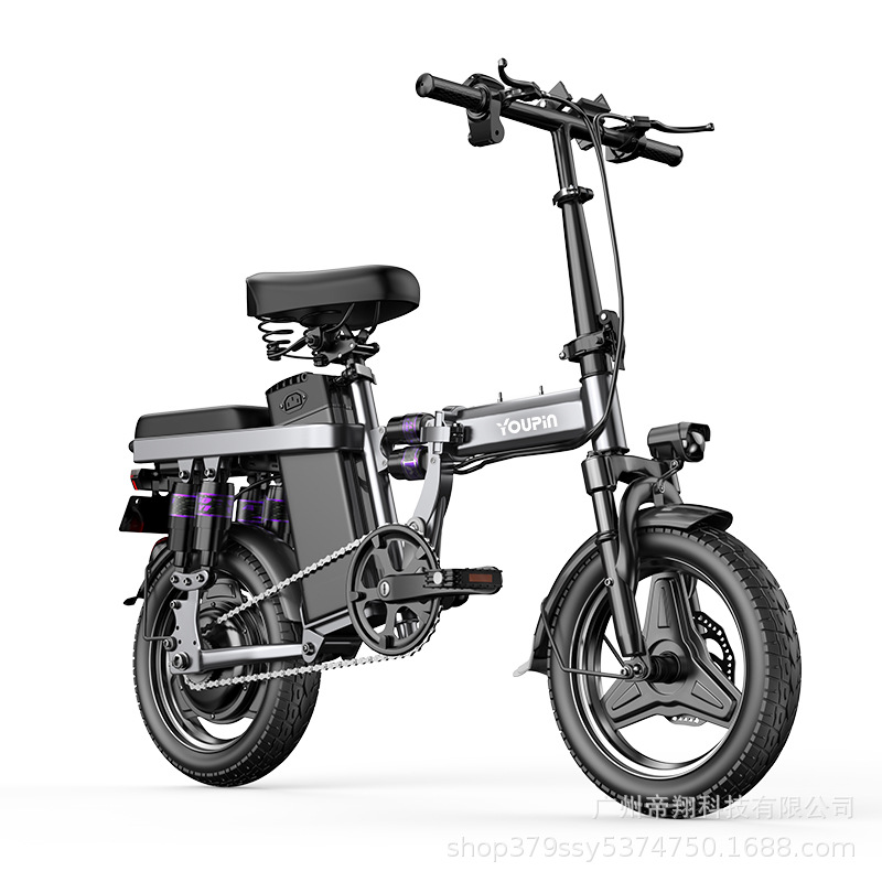 Cctv Youfrequency Folding Electric Bicycle Lithium Battery On Behalf Of The Ultra-Light Small Moped Electric Car Battery Car Electric Female Item Picture