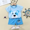 2024 Summer New pure cotton children's short-sleeved T-shirt set, Korean-style infant and toddler short-sleeved and short-shorts two-piece set Application Scenario