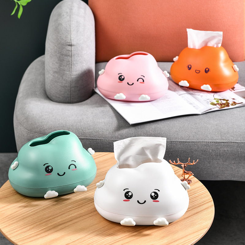 Creative Cloud Tissue Box Home Living Room Paper Box High-End Bedroom Table Cute Paper Box Decoration Advanced Sense