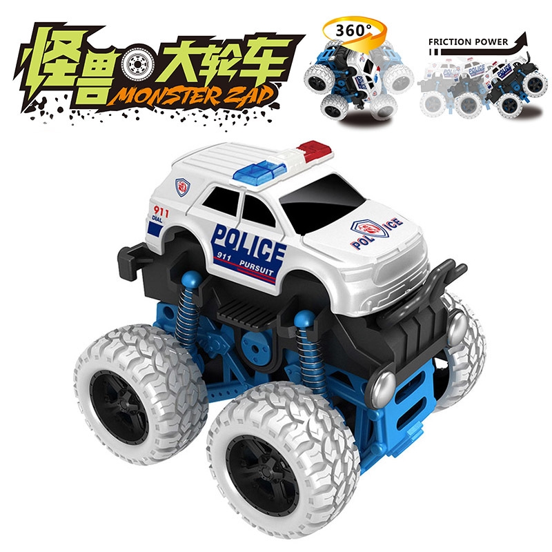 Internet-famous children's toys, police cars, inertia cars, stunt off-road cars, boys' toy cars, street stall toys, wholesale gifts