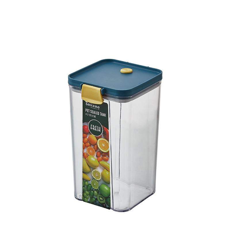 Kitchen food-grade jars, moisture-proof snack storage jars, sealed jars, grain and cereal storage boxes, transparent plastic Item Picture