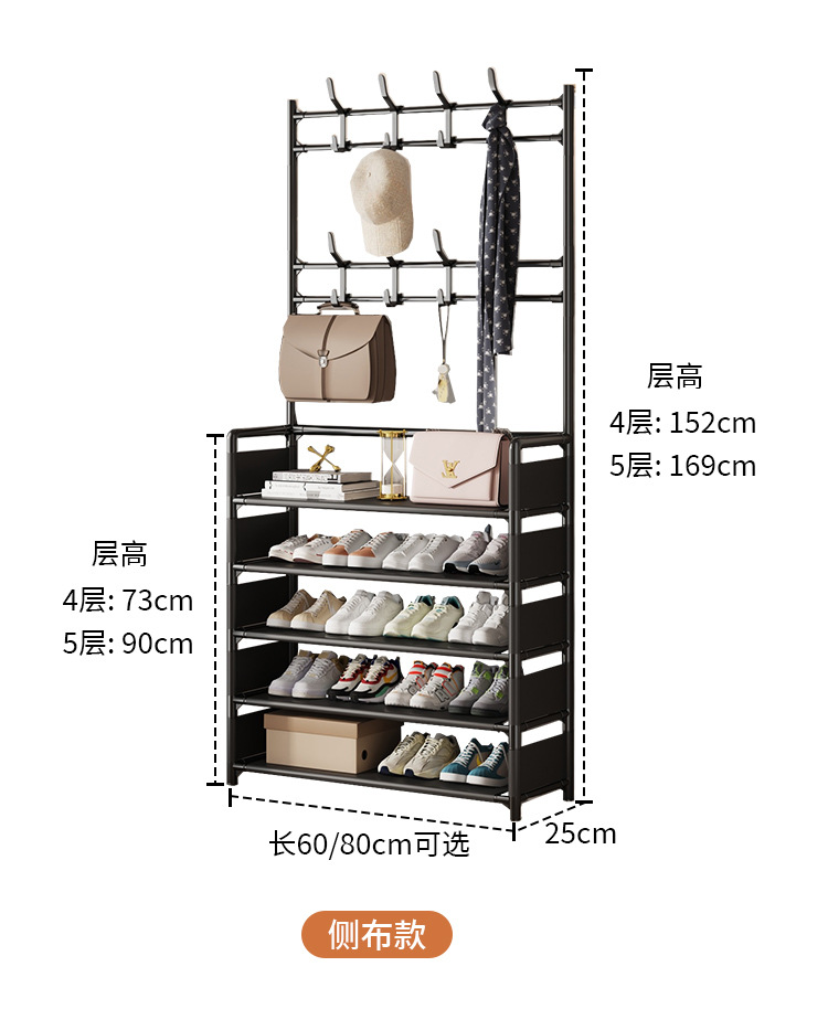 简易鞋帽架门口家用一体多层收纳柜占地小置物架详情22