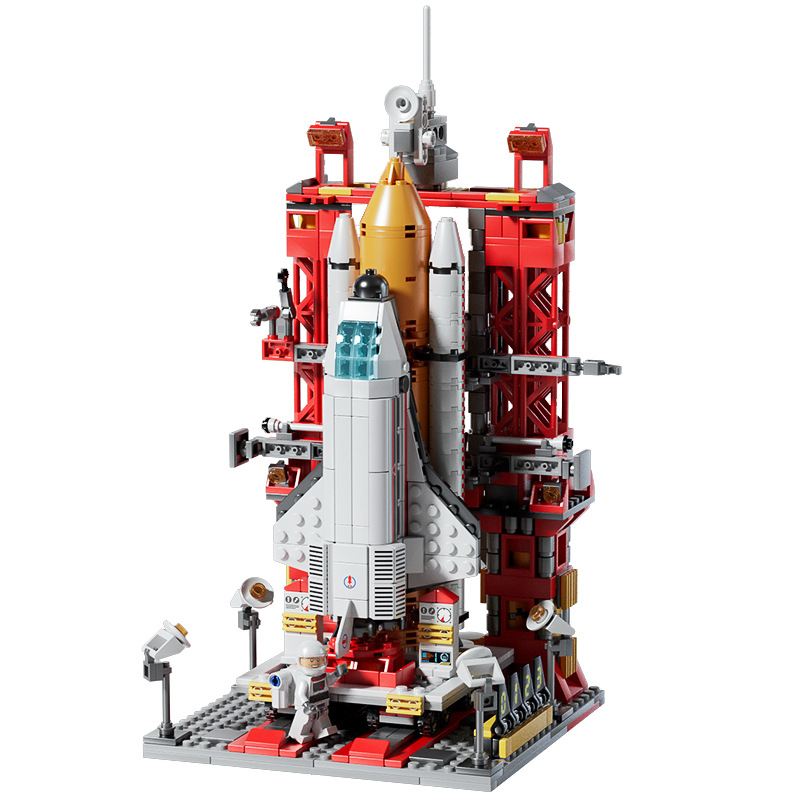 Compatible Lego boy building blocks, space shuttle, rocket, aircraft carrier birthday gifts, children's educational toys wholesale Item Picture