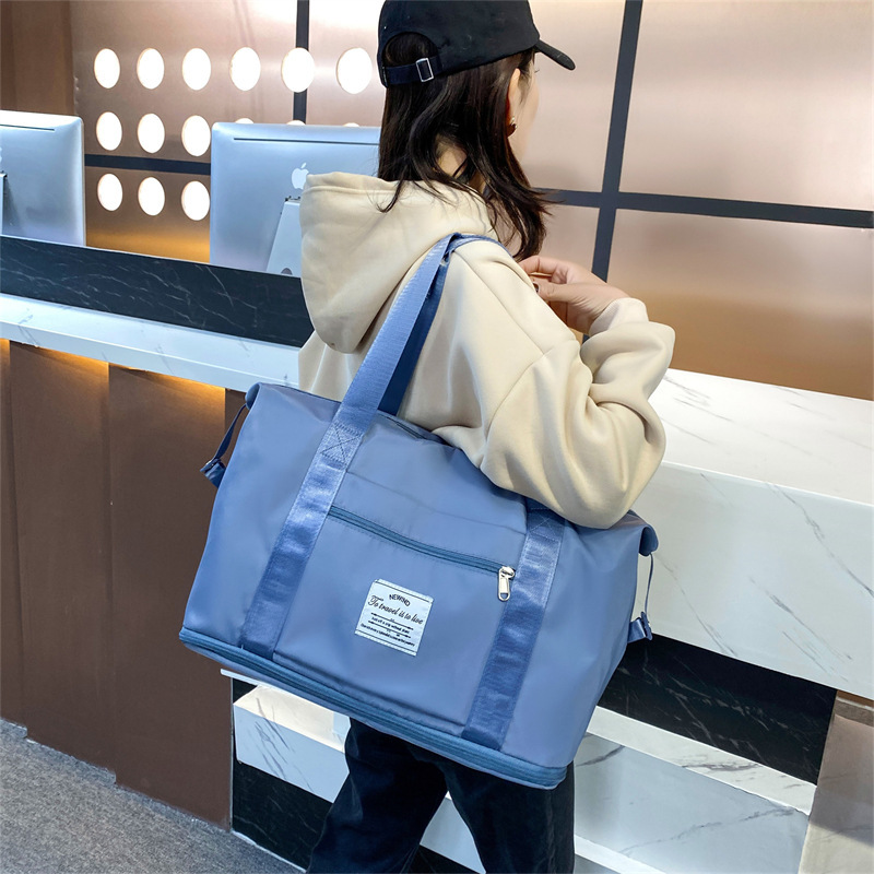 2021 nuevo doble espalda portátil crossbody triple uso bolsa de viaje de gran capacidad aislante seco y húmedo bolsa de viaje de extensión de fitness details Picture