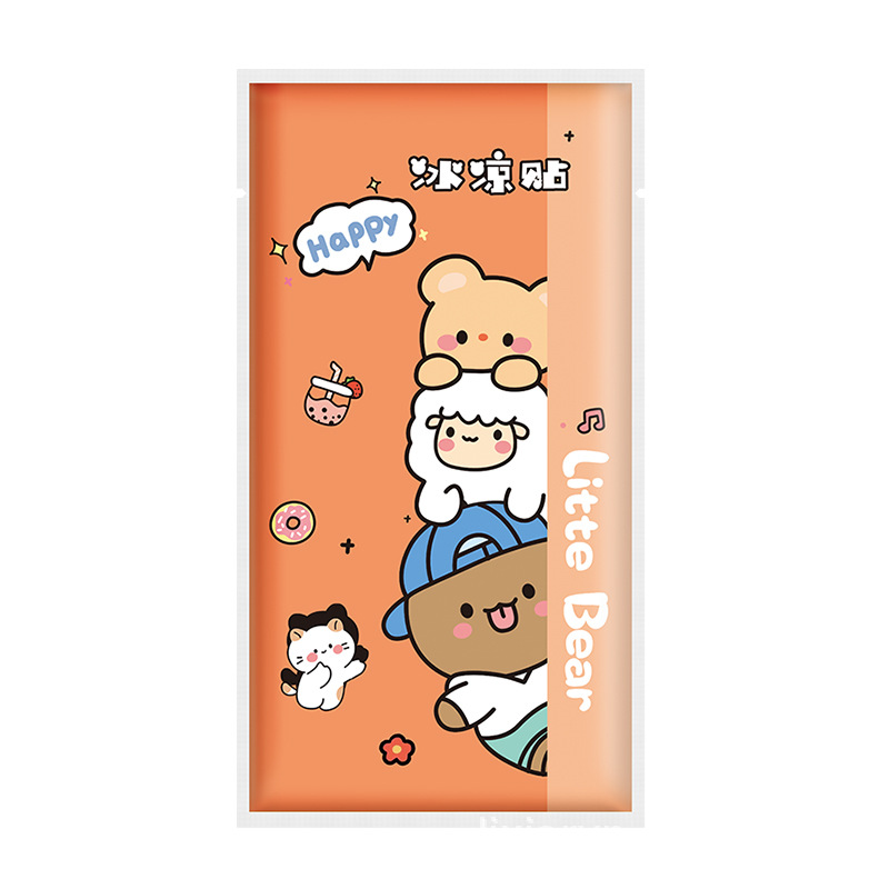 Summer cooling artifact cooling cool 4 color fruit flavor ice stickers students military training heat prevention and refreshing cold stickers manufacturers Item Picture