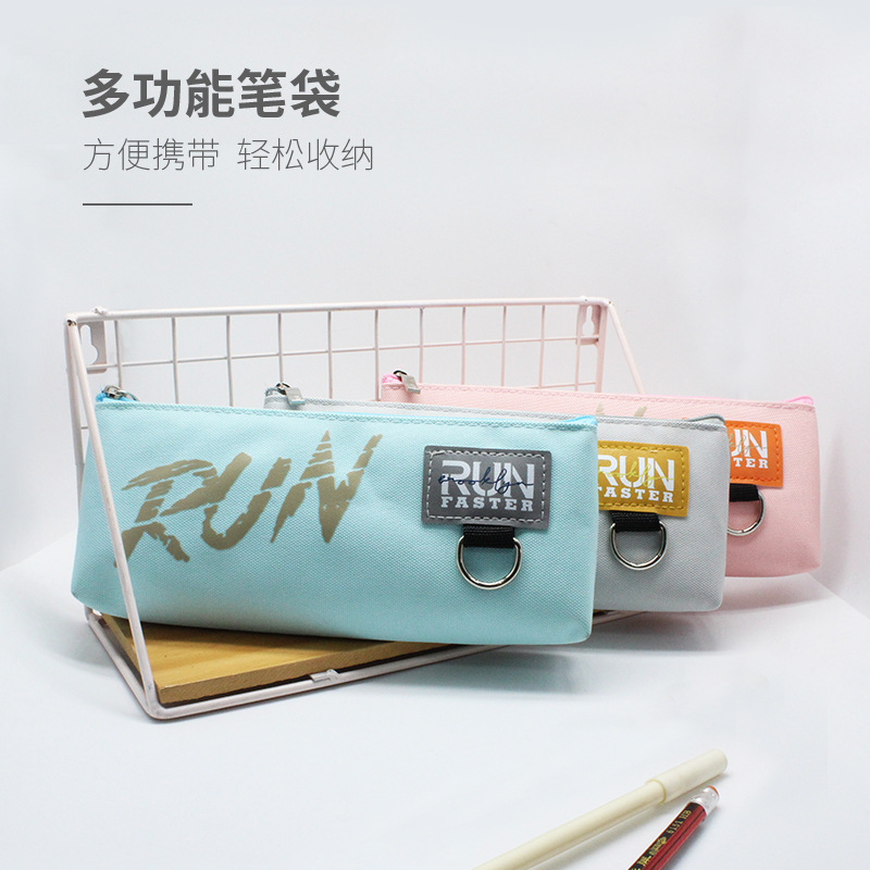 Wholesale Pen Bag New Large Capacity Pen Bag Student Stationery Bag Simple Male And Female Students Oxford Cloth Pencil Case Pencil Case