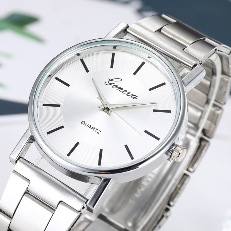Factory wholesale neutral watches, women's simple and fashionable steel band watches, men's quartz wristwatches, men's watches Specification image