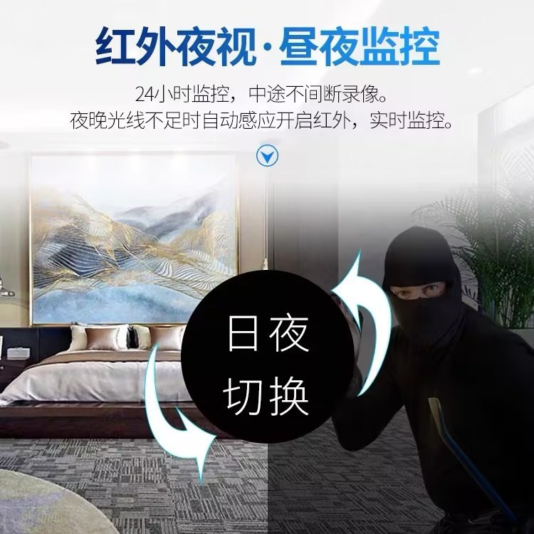 Dahua 4-megapixel camera POE high-definition night vision audio office home network Hemisphere HDW1430V-A Application Scenario