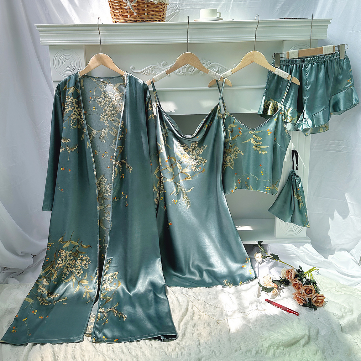 睡衣/居家服女士宽松舒适/家居服/睡衣女短袖长裤时尚/睡衣男细节图