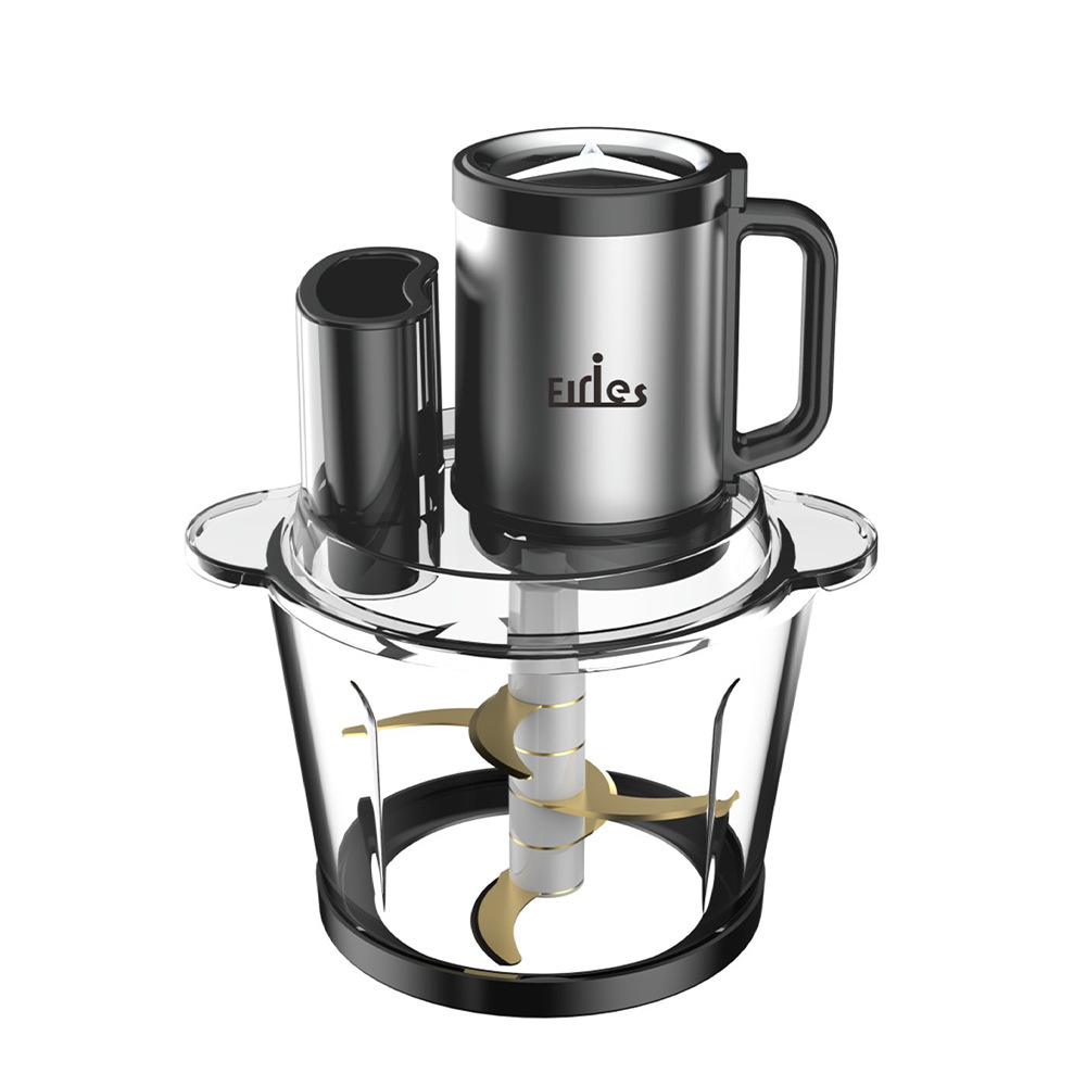 Household electric glass meat grinder, multi-functional minced meat, chili powder, complementary food processor, kitchen appliances, blender details Picture