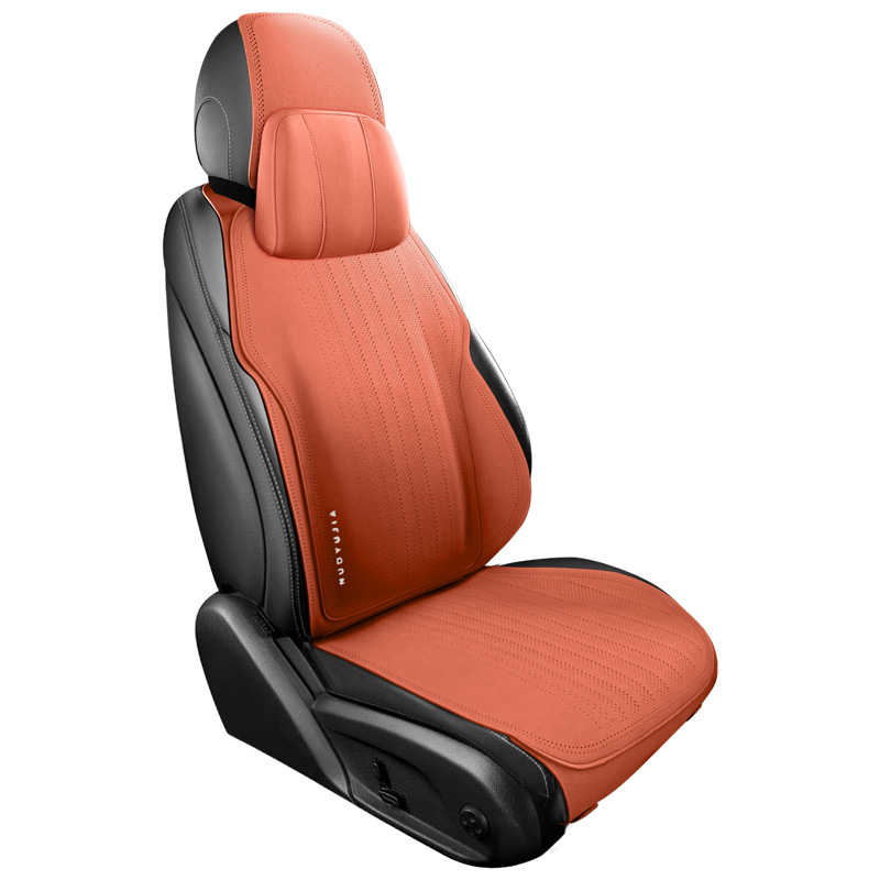 Cross-border e-commerce car seat cushion, summer ultra-thin breathable seat cover, all-season universal suede semi-padded cushion, saddle cushion Item Picture