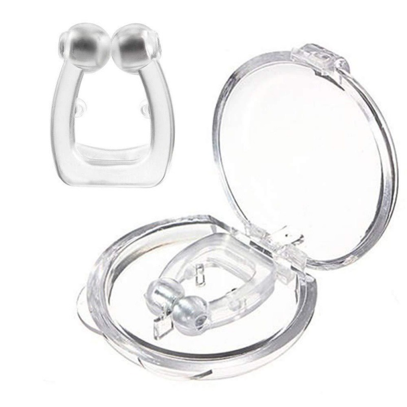 nose clip Anti-snoring magnetic nose clip mini snore stopper Anti-snore stopper color box packaging Item Picture