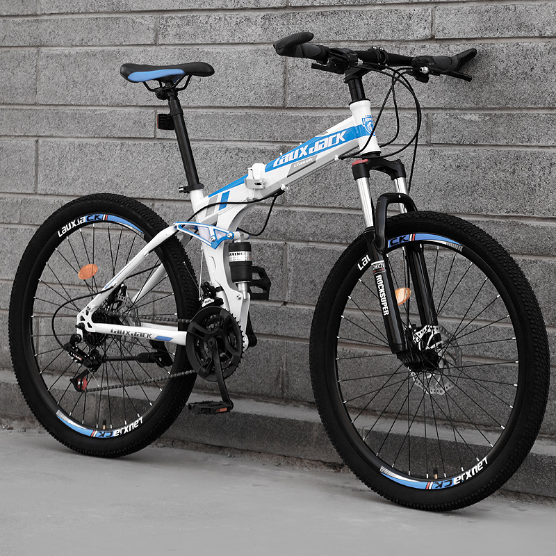 Cross-Border Wholesale Mountain Bike 26 Inch Variable Speed Folding Shock-Absorbing Bike Bicycle Disc Brake Student Mountain Bike Specification drawing