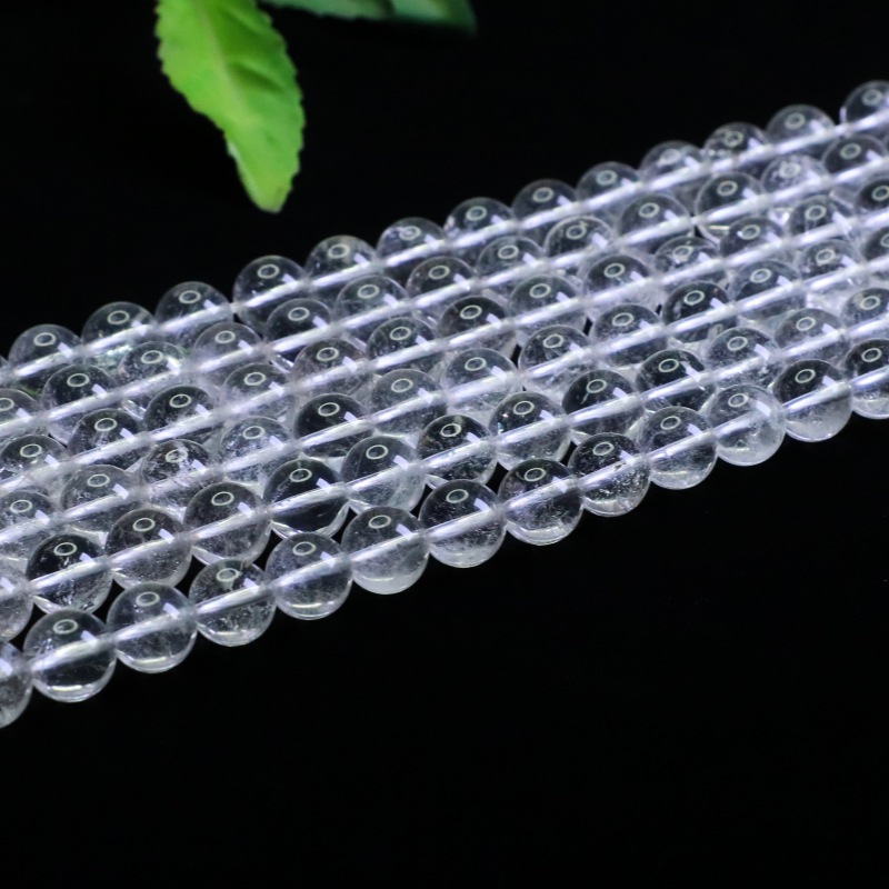 Aiyu Natural 3A White Crystal Bracelet White Asei White Ghost Semi-finished Product Handmade Loose Beads Wholesale AY5031905 details Picture