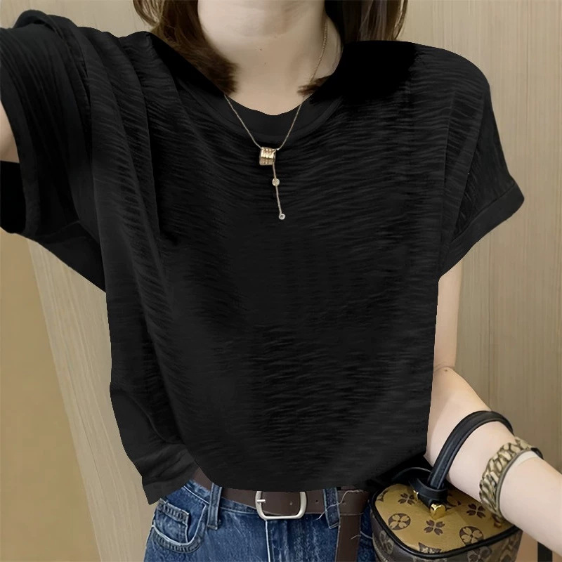 2026 Summer New loose and slimming cartoon print T-shirt, ins Korean style versatile bamboo cotton women's short-sleeved top Application Scenario