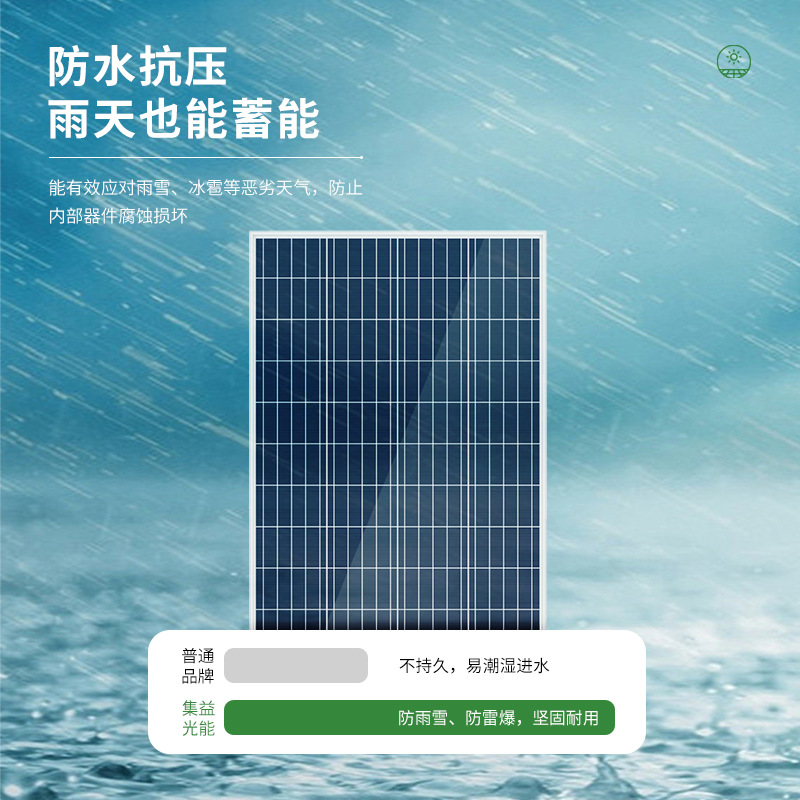 Solar Panel 20W-100W Aluminum Frame Single Polycrystalline Silicon Photovoltaic Panel Household 12V36v Solar Cell details Picture