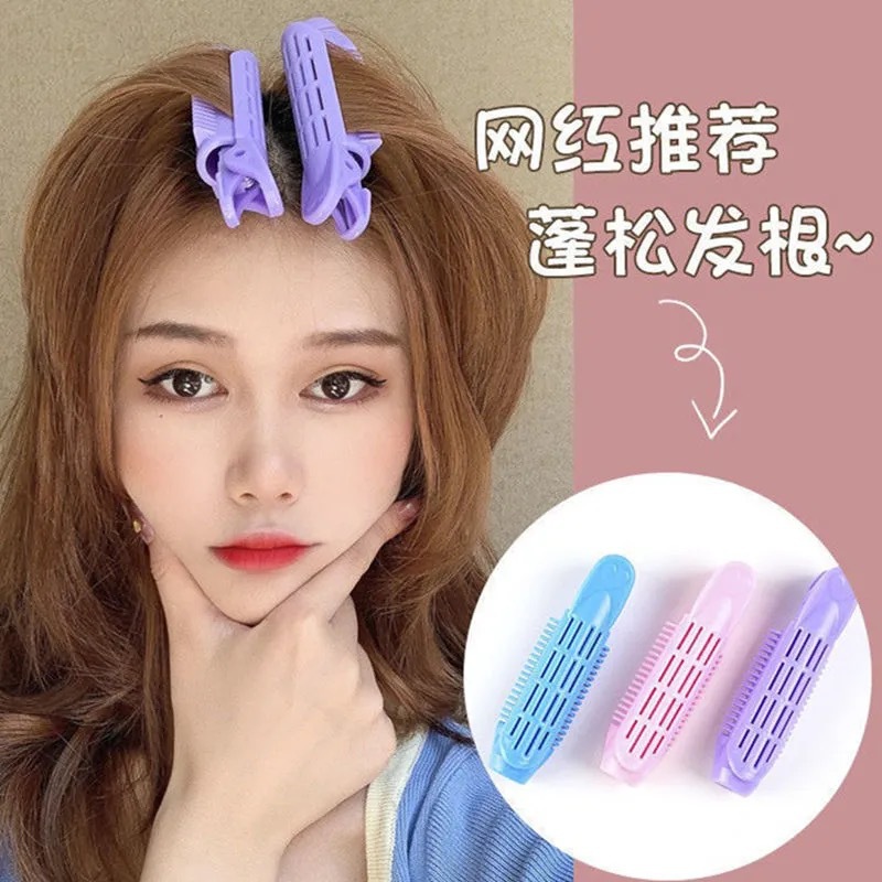 Hair root voluming clamp, the ultimate tool for voluming hair on the top of the head, bangs curling iron, heightening hair root voluming device, voluming hair curling clamp details Picture