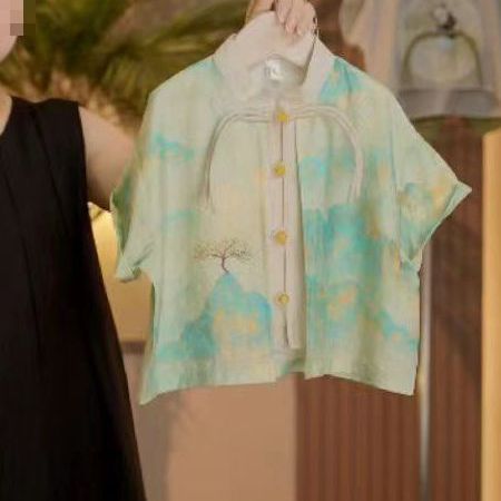 2023 New Boy Baby Summer Chinese Style Shirt Pants In The Child Foreign Style Two-Piece Boy Summer Suit details Picture