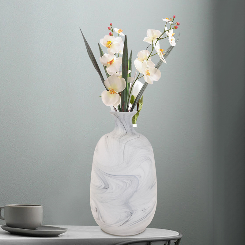 新款新中式玻璃花瓶 创意艺术花瓶客厅摆件水培插花器现货批发图