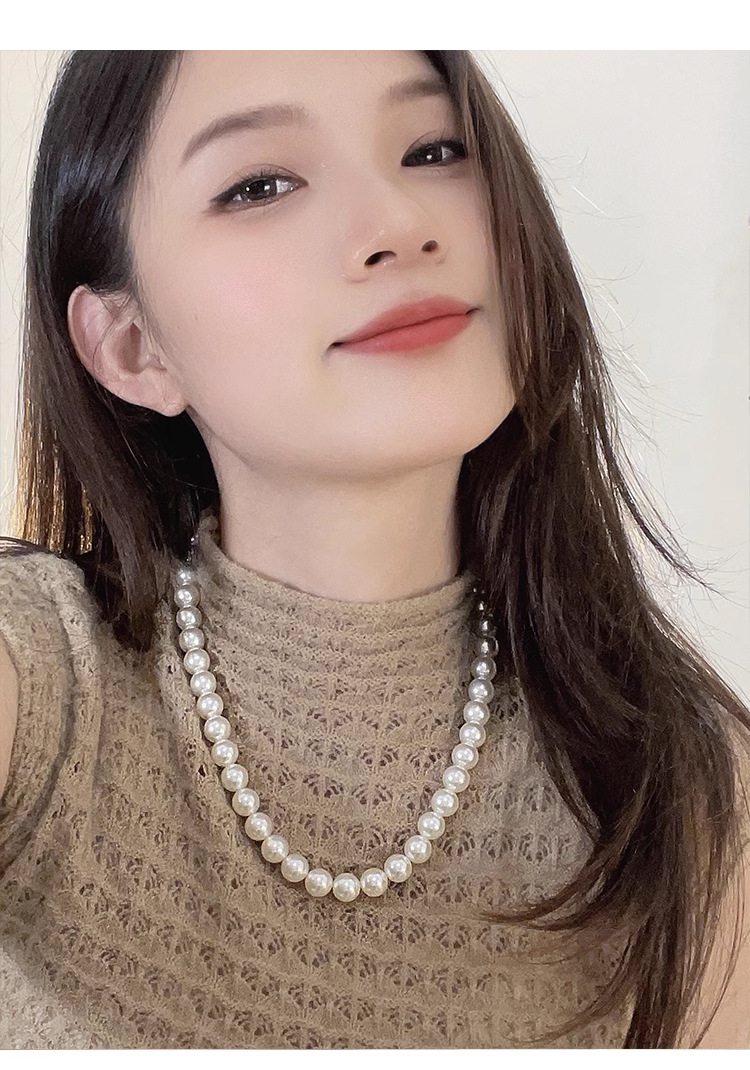 珍珠项链配饰女秋冬不掉色锁骨链轻奢小众高级感简约串珠颈链饰品详情21