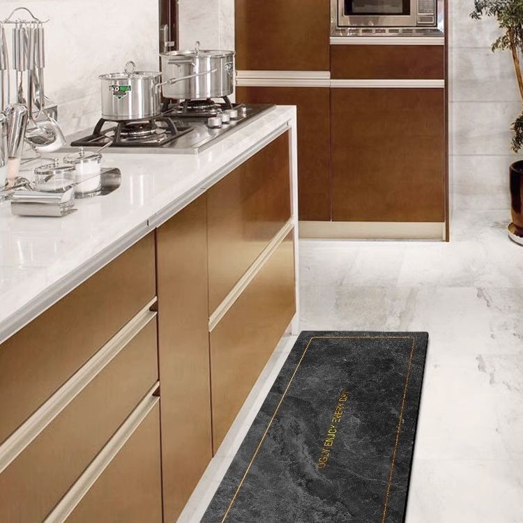 Light luxury diatom mud floor mat, water-absorbing and anti-slip combination floor mat, no-wash and washable kitchen floor mat Specification image