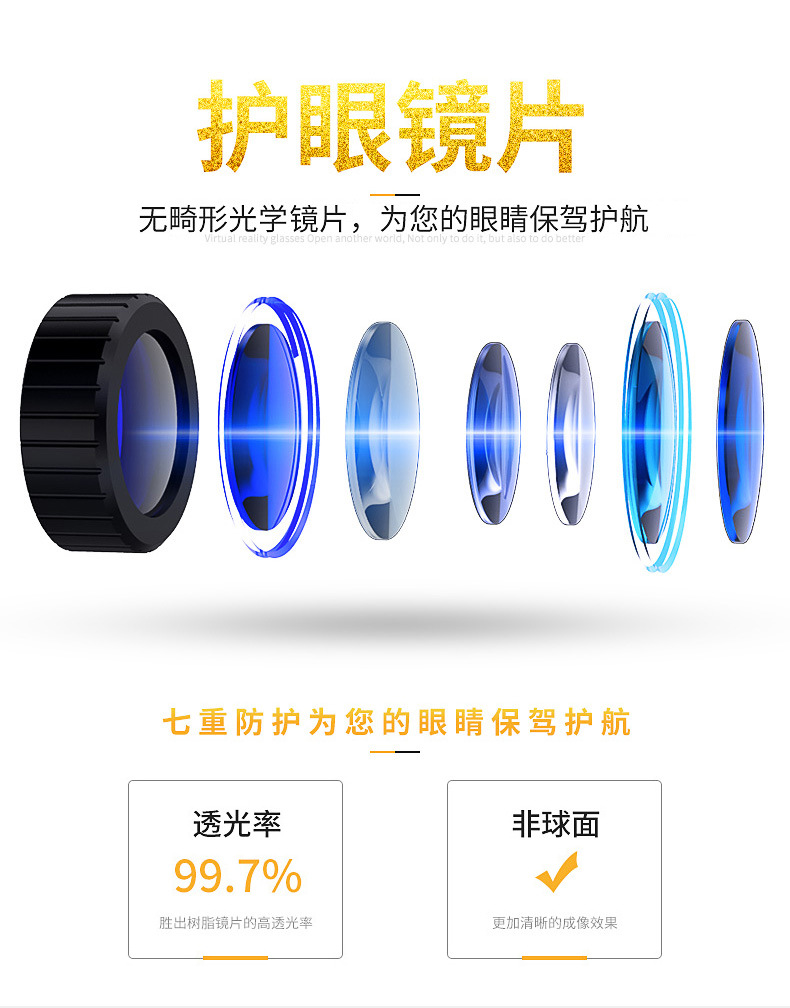 新款VR眼镜手机3D眼镜4K虚拟全景智能一体头戴耳机VR眼镜外贸批发 pic 12