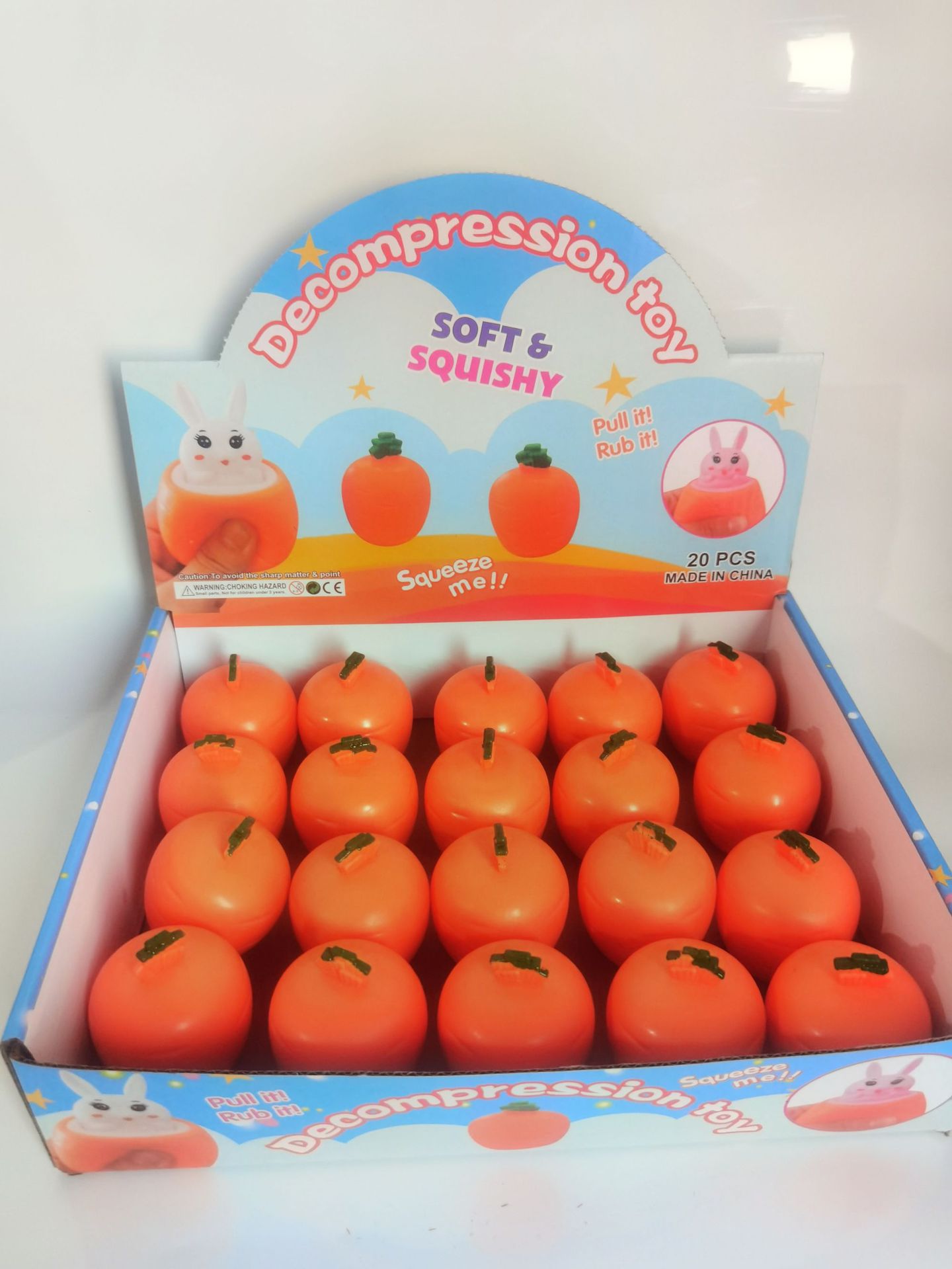 Manufacturers Direct Marketing Douyin With The Same Network Red Decompression Outlet Radish Rabbit Knead Music Creative Carrot Squeeze Toy Application Scenario