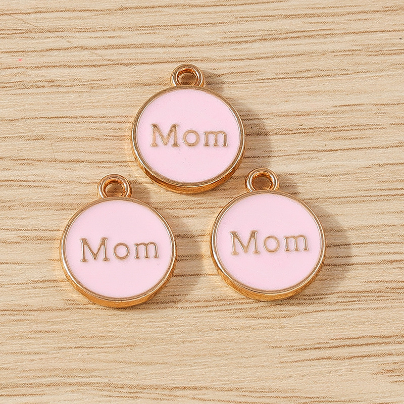 合金滴油配件创意圆牌吊坠饰品吊坠DIY钥匙扣手链挂件详情5